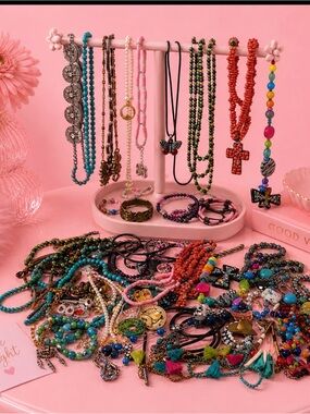3.5 lbs of mixed Vintage Southwest boho Eclectic mixed lot bundle jewelry